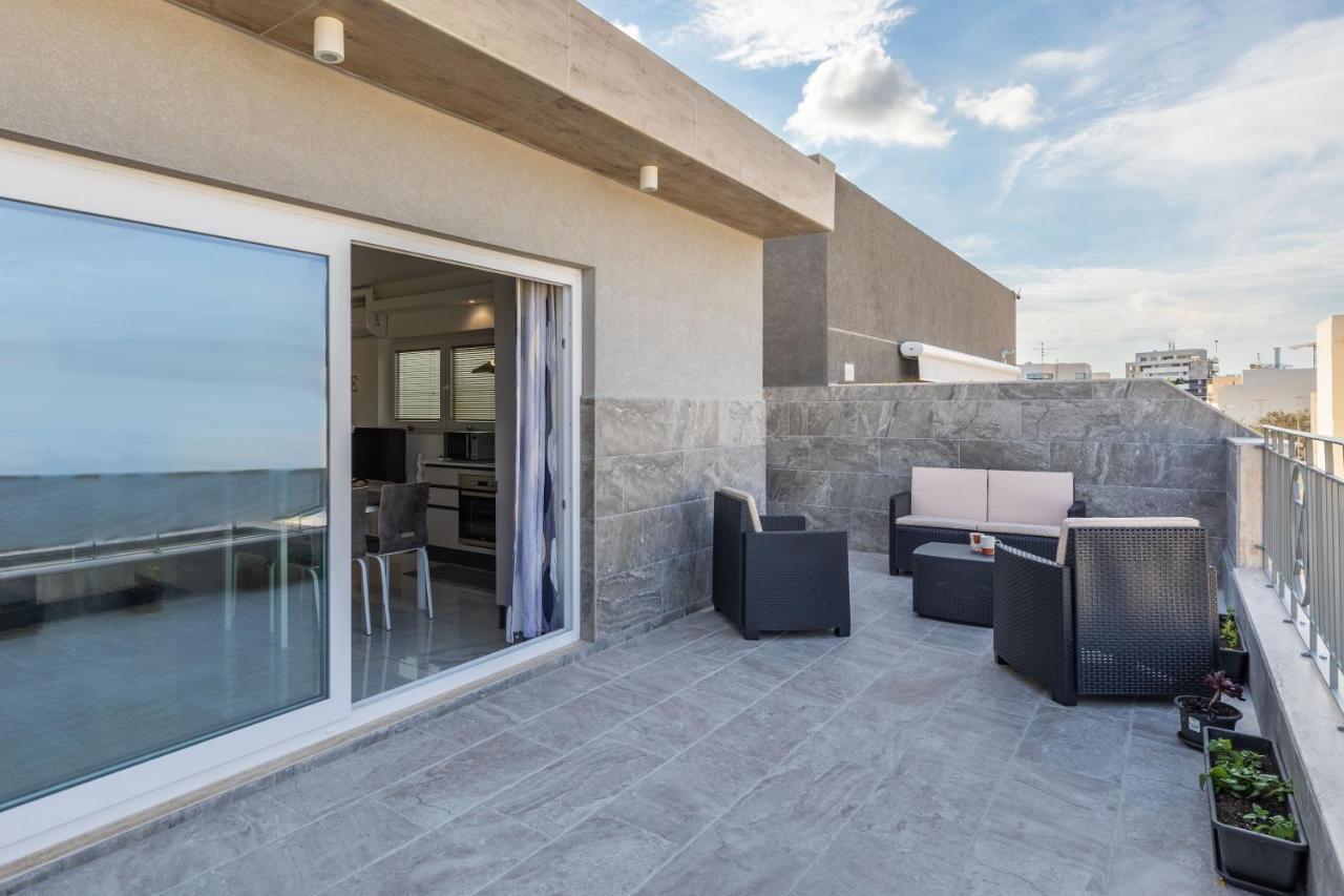 Terrace View- A Charming Two Bedrooms Penthouse Ac-Wifi Msida Eksteriør bilde