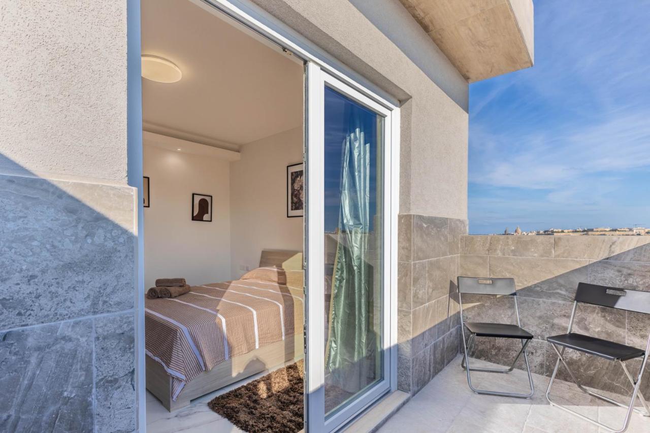 Terrace View- A Charming Two Bedrooms Penthouse Ac-Wifi Msida Eksteriør bilde